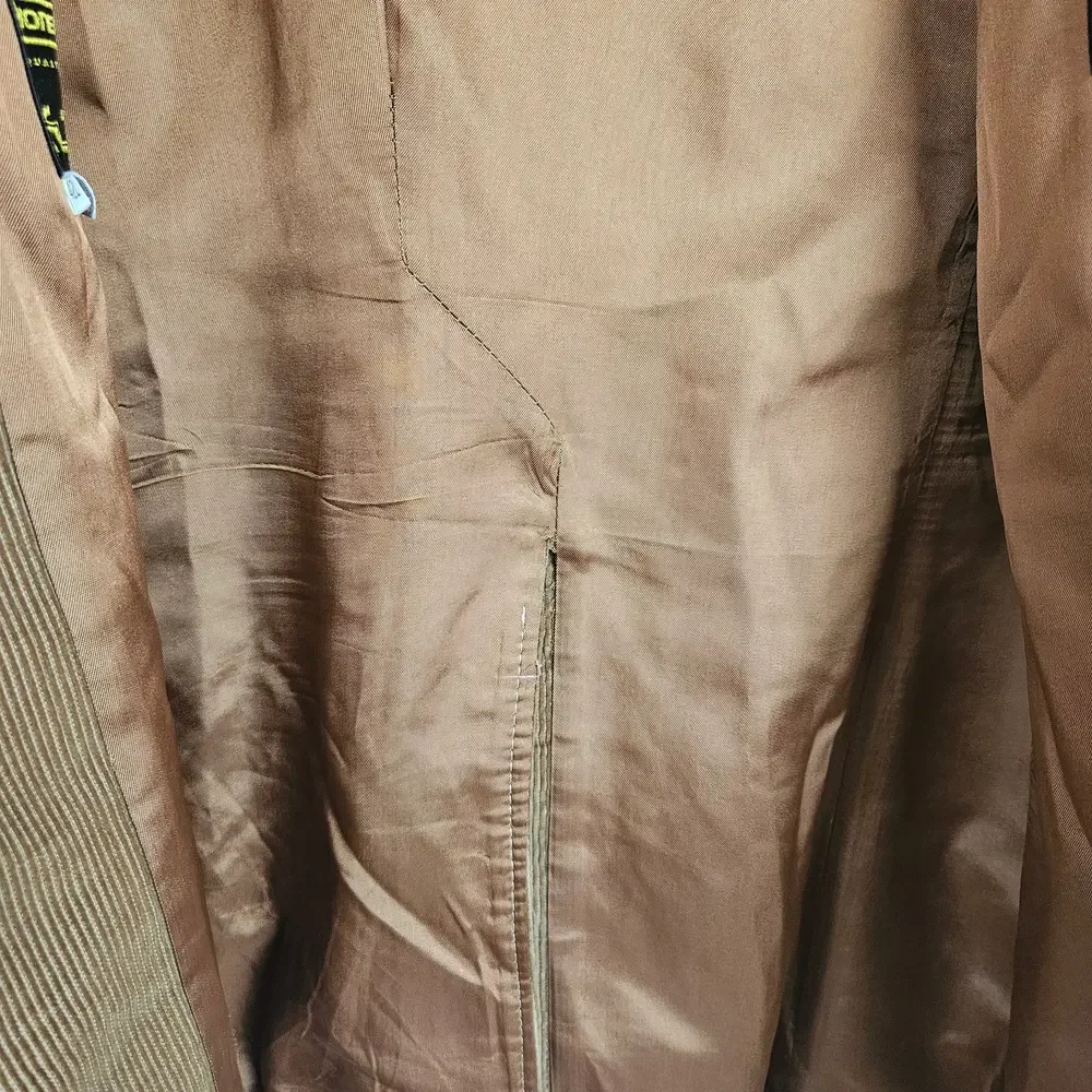 Vintage Pioneer Wear Corduroy Leather Western Sport Coat Jacket‎ Men's 42 Tan